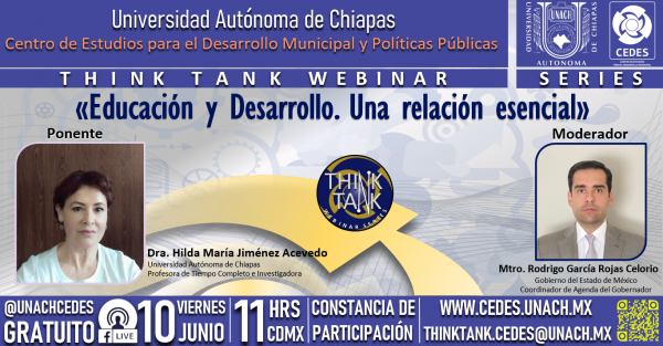 Think Tank Webinar Series #08-2022  «Educación y Desarrollo. Una relación esencial»