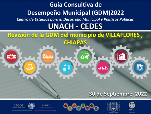 Revisión de la GDM 2022 del municipio de Villaflores, Chiapas.