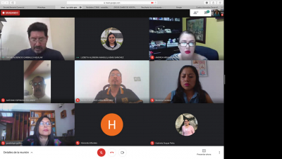 Reunión de trabajo con la Secretaría Académica del Centro y funcionarios de la Dirección de Formación e Investigación Educativa de la Universidad Autónoma de Chiapas