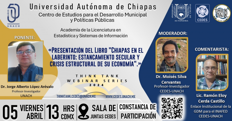 Presentación del Libro Chiapas en el laberinto: estancamiento secular y crisis estructural de su economía